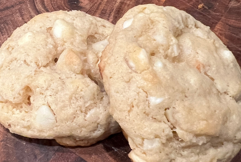 White Chocolate Macadamia Sourdough Starter Cookies