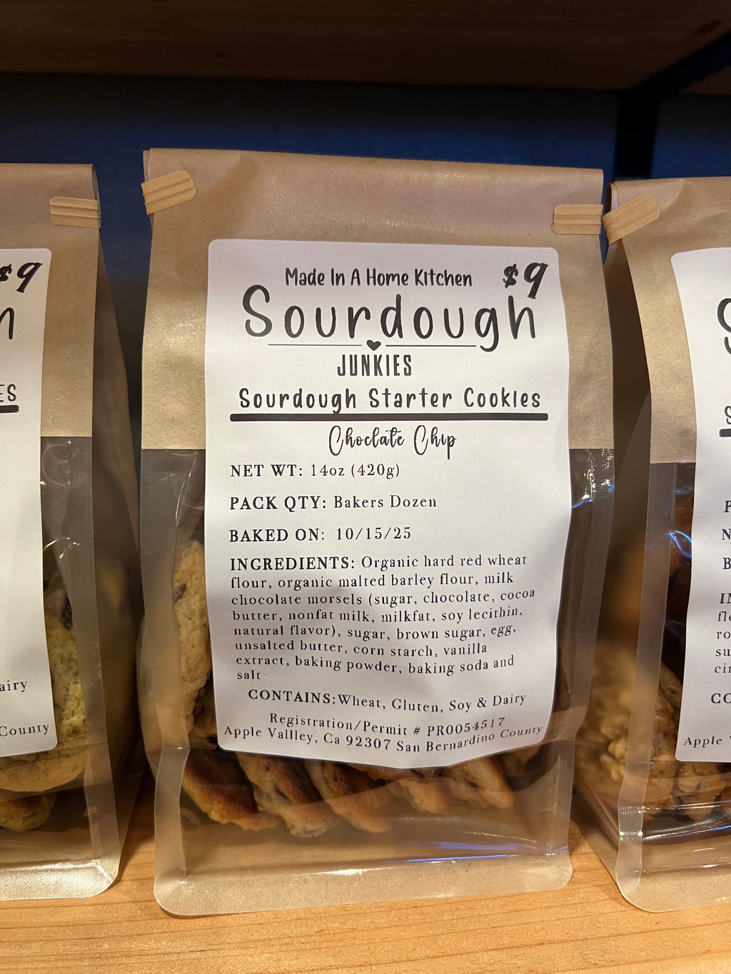 Chocolate Chip Sourdough Starter Cookies