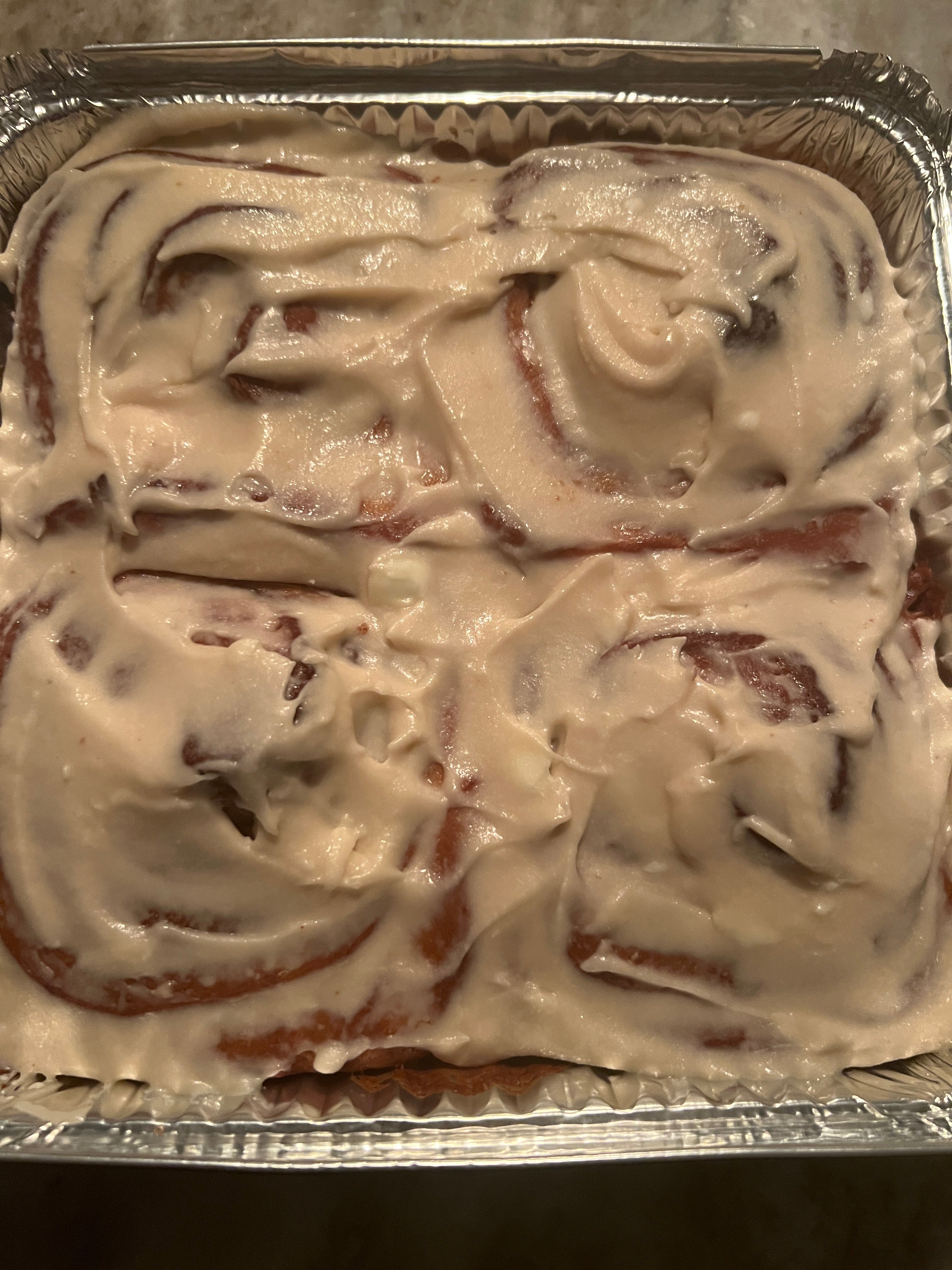 Yeast Cinnamon Rolls with Butter Cream Frosting