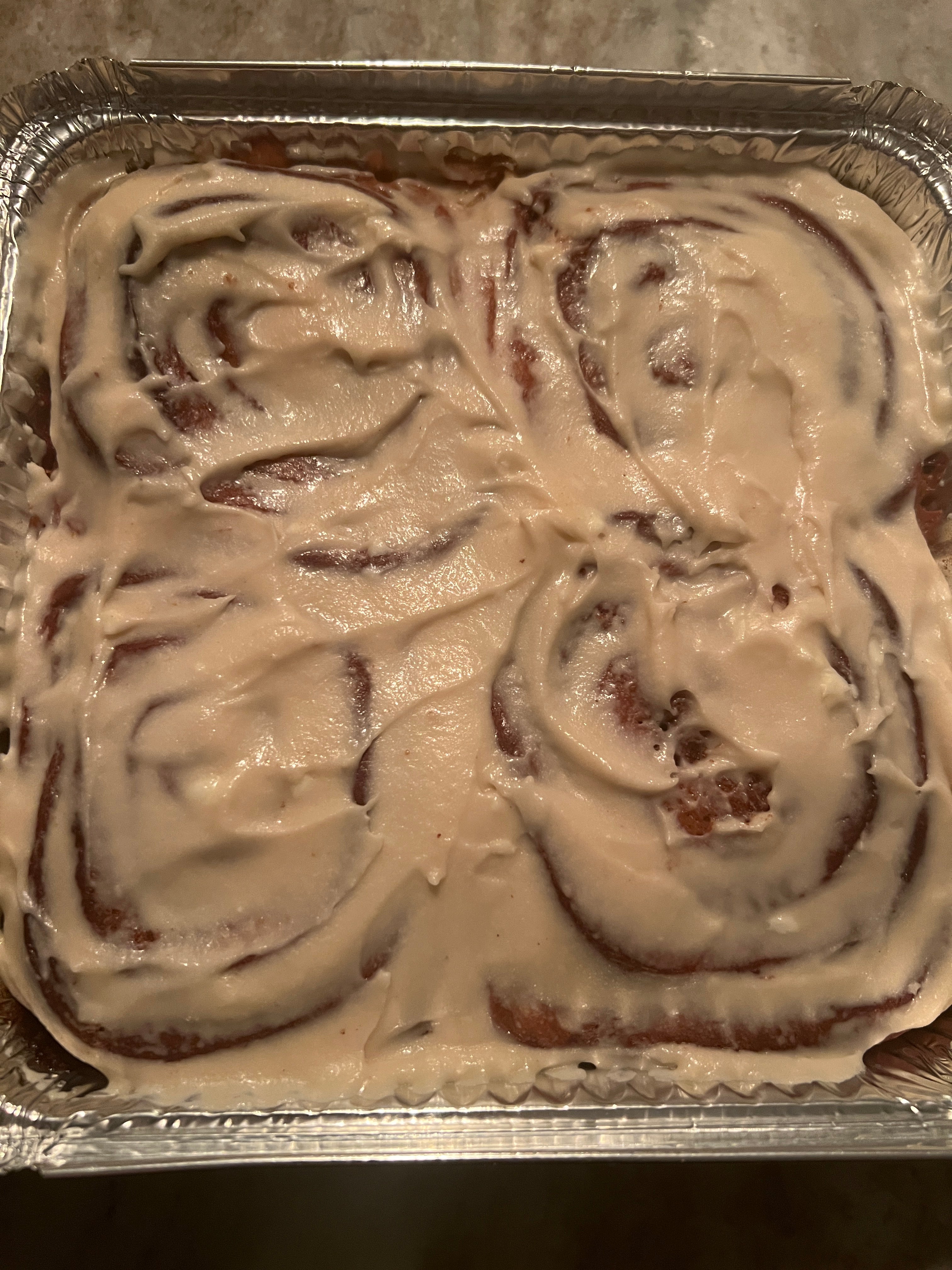 Yeast Cinnamon Rolls with Butter Cream Frosting